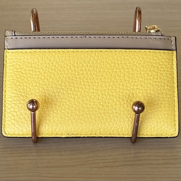 Michael Kors Travel Carine XS Crossbody Daffodil/ Top Zip Card Case Wallet Multi - Picture 10 of 12
